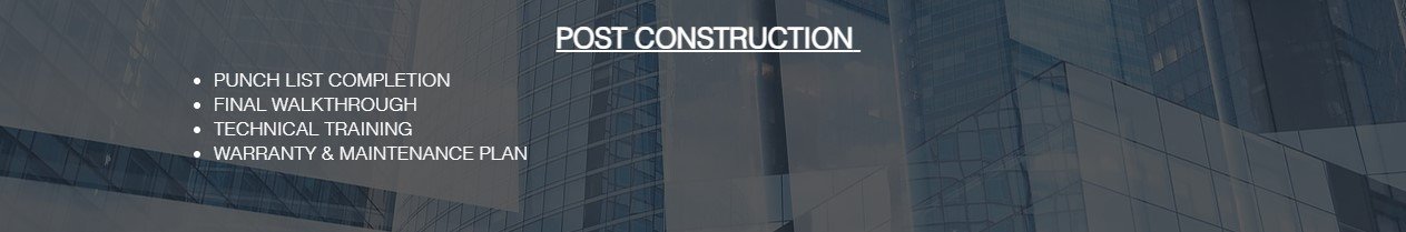 Postconstruction